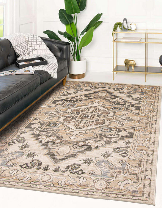 Addie Beige Area Rug - 5'0\" X 8'0\"  