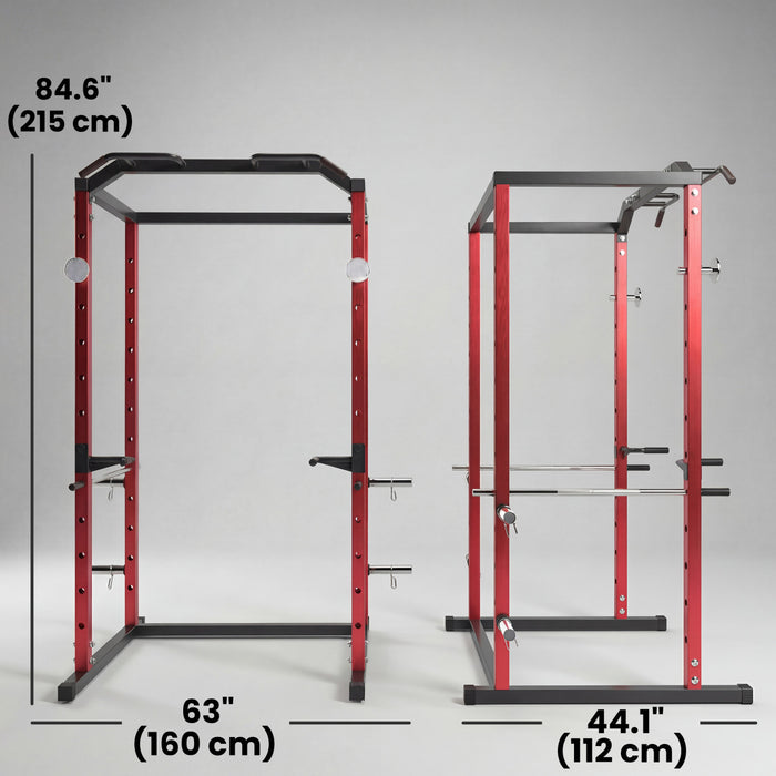 Soozier Power Cage, 1000 lbs Capacity with Adjustable Height for Home Gym