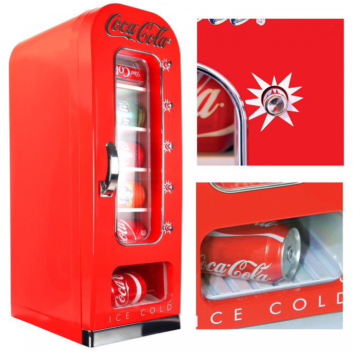 Coca-Cola Retro 10 Can Vending Compact Refrigerator