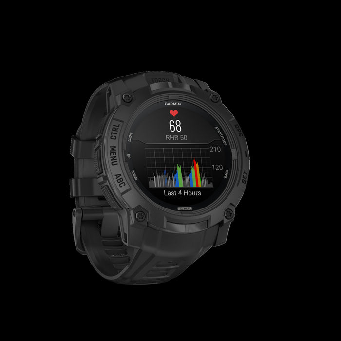 Garmin Instinct 3 AMOLED Tactical Smartwatch – 50 mm Rugged GPS, Multi-Band GNSS, Flashlight, Military-Grade, 24-Day Battery