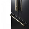 Forno Rivello 36 Inch Black French Door Refrigerator, Energy Star Certified - FFFFD1783-36BLK | Refrigerateur Rivello de 36 po a portes francaises noires, certifie Energy Star – FFFFD1783-36BLK