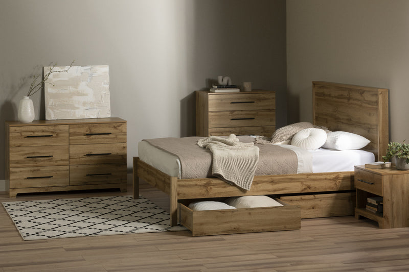 Barcelo 6-Drawer Dresser Nordik Oak - South Shore