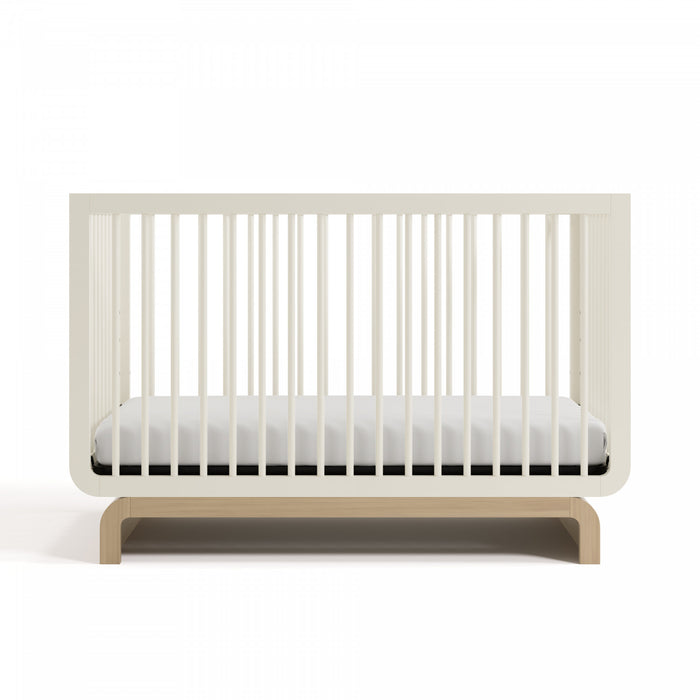 Storkcraft Santorini 5-In-1 Convertible Crib - Frosted Oat/Driftwood