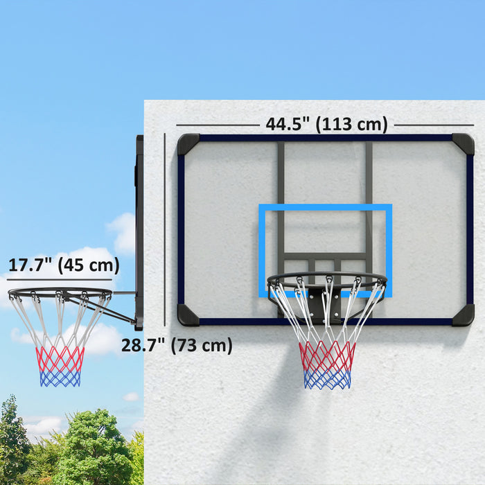 Soozier Mini Hoop, Wall Mounted Basketball Hoop For Indoor And Outdoor Use