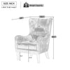Havenwood HI-BACK Studded Accent Chair with Nailhead Trim, Brown | Havenwood Fauteuil d'Appoint HI-BACK a Clous Decoratifs, Brun