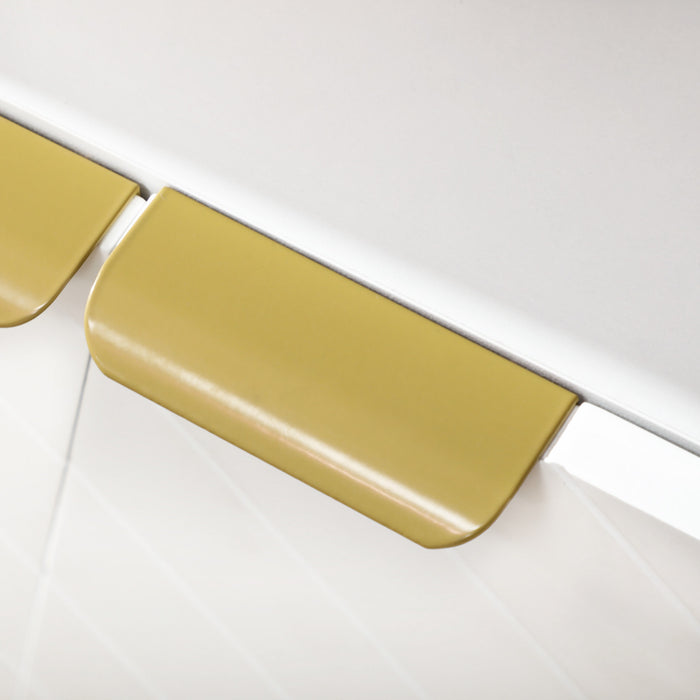 HOMCOM Buffet Cabinet Kitchen Sideboard w/ Adjustable Shelves, Metal Base