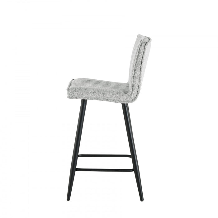 Marielle Grey Upholstered Bar Stool (Set of 2)