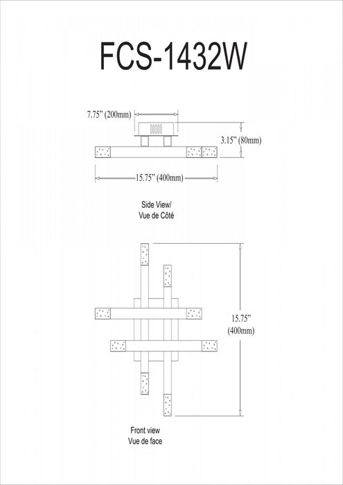 Dainolite Francesca Wall Sconce 24w Aged Brass Acrylic Diffuser Lamp