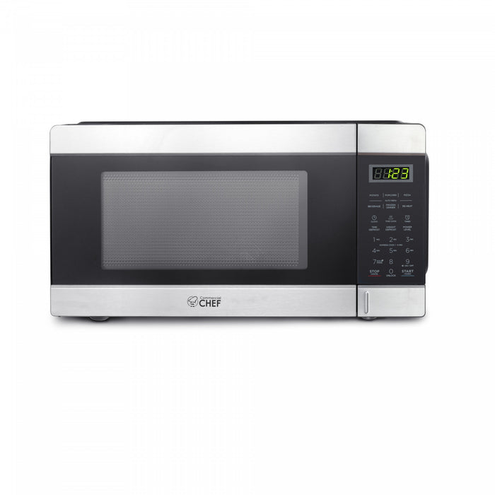 CHM Series Commercial Chef 1.1 Cu. Ft. Countertop Microwave Oven, CHCM11100SSB Countertop Microwave Larger 1cuft