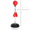Soozier Punching Bag for Adults with 49.6"-56.7" Adjustable Height