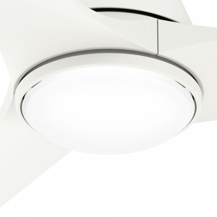 Aeronaut Ceiling Fan with Light Fixture - White