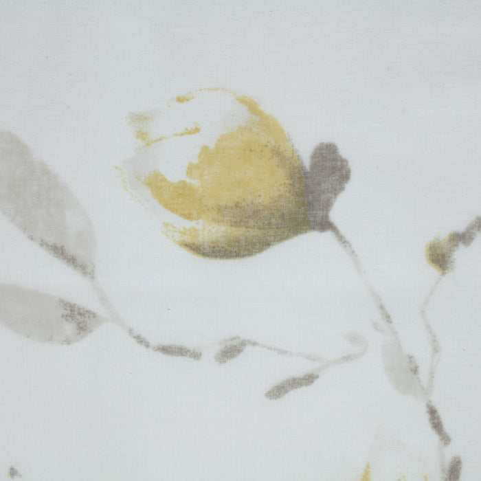 Habitat Symphony Yellow Sheer Grommet Curtain Panel - 52 x 84