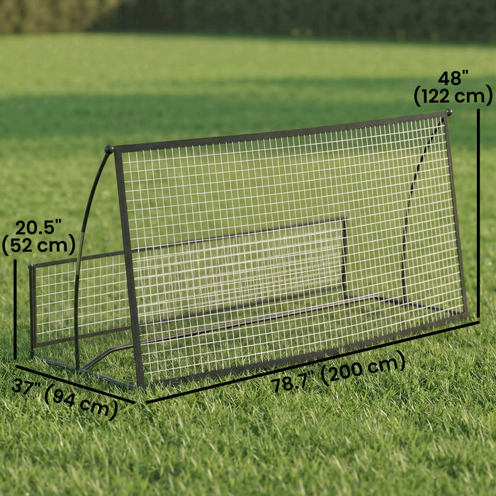 Soozier 2-in-1 Portable Soccer Rebounder Net, Foldable Bounce Back Net