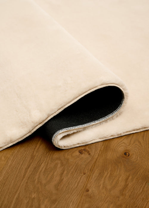 Argo Plush & Shags Beige Washable Rug 5'0\" x 7'6\" Indoor Area Rug