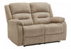 MONARCH SPECIALTIES 2-SEATER POWER RECLINING LOVE SEAT, 50" WIDE, USB PORT INCLUDED, BEIGE FABRIC RECLINER | MONARCH SPECIALTIES CAUSEUSE REMBOURRE 2 PLACES INCLINABLE ELECTRIQUE, 50"L, PORT USB INCLUS,TISSU BEIGE