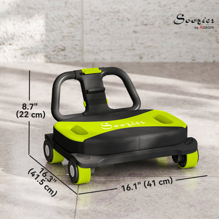 Soozier Ab Wheel Roller, Automatic Rebound Abdominal Wheel for Home Gym