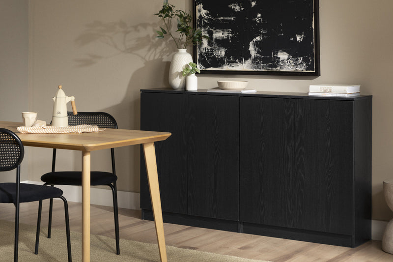 Arum Set Of 2 Buffets With 2 Doors - Black Oak 