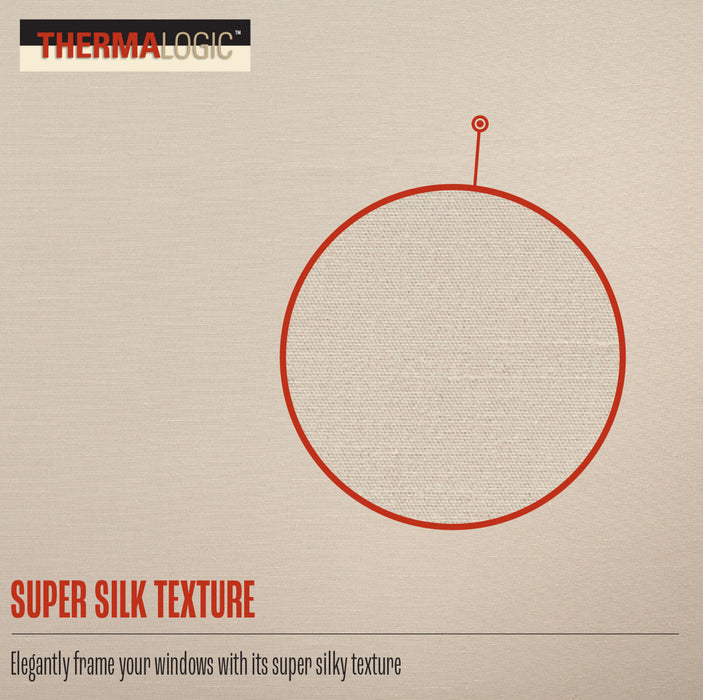 Thermalogic Antique Satin Champagne Room Darkening Grommet Curtain Panel - 52 x 84