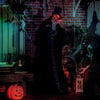 Outsunny 6FT Life Size Halloween Grim Reaper Groom Decor with Light Up Eyes