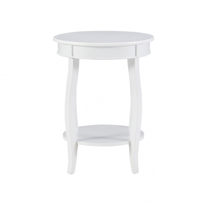 Rainbow Chairside Table - White