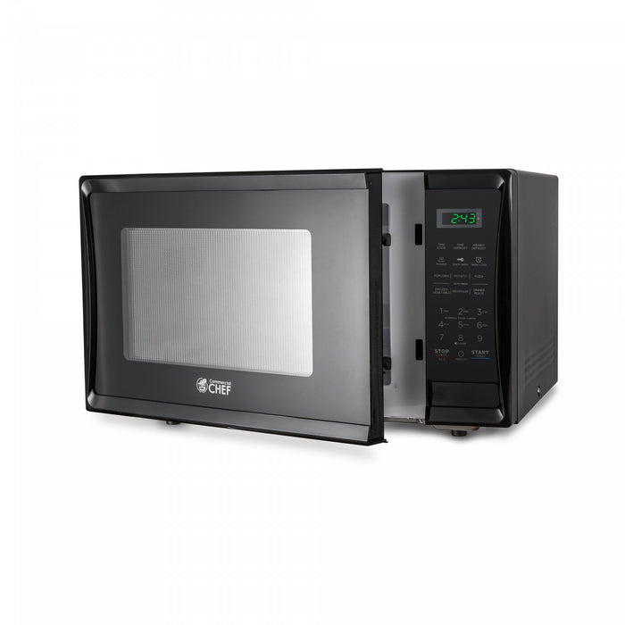 CHM Series Commercial Chef 1.1 Cu. Ft. Countertop Microwave Oven, CHM11MB, Black Countertop Microwave Larger 1cuft