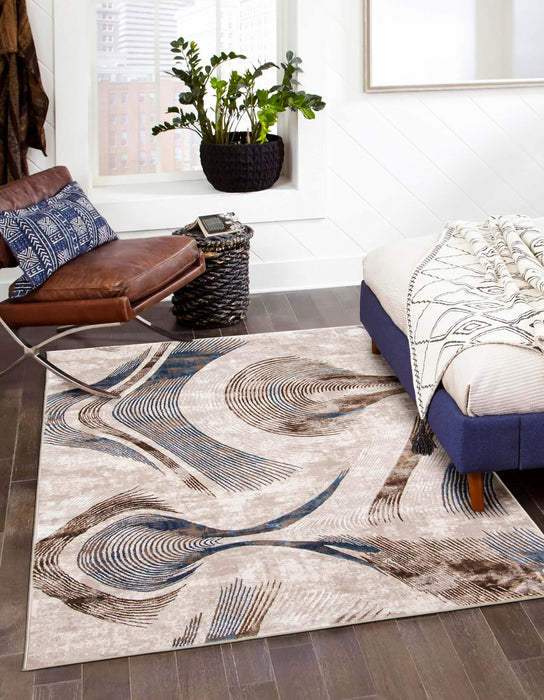 Amara Taupe  Area Rug - 5'0\" X 8'0\"  