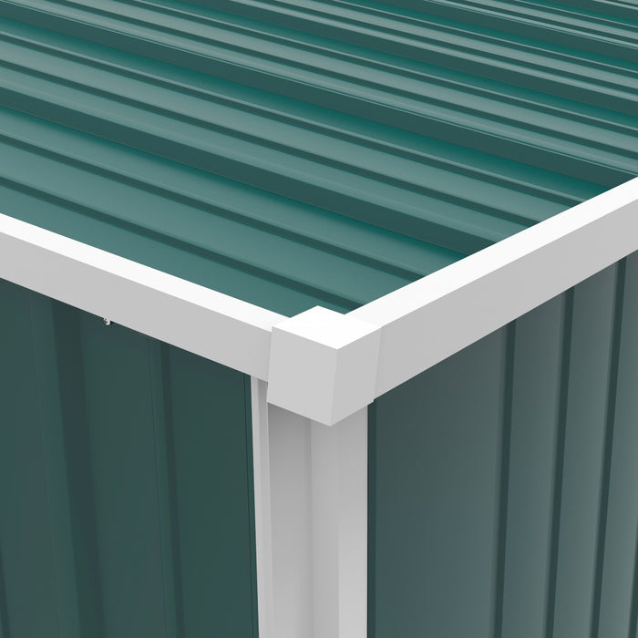 Outsunny 5'x3' Outdoor Storage Shed W/ Single Door, Green