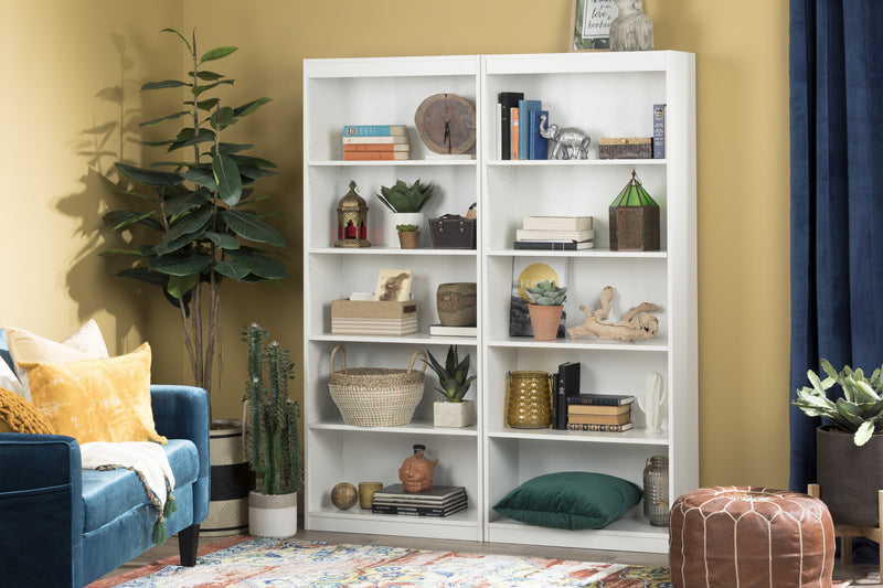 Axess 5-shelf Bookcase - Pure White 