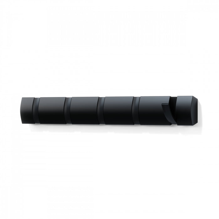 Umbra 5 Flip Wall-Mounted Hooks - Black