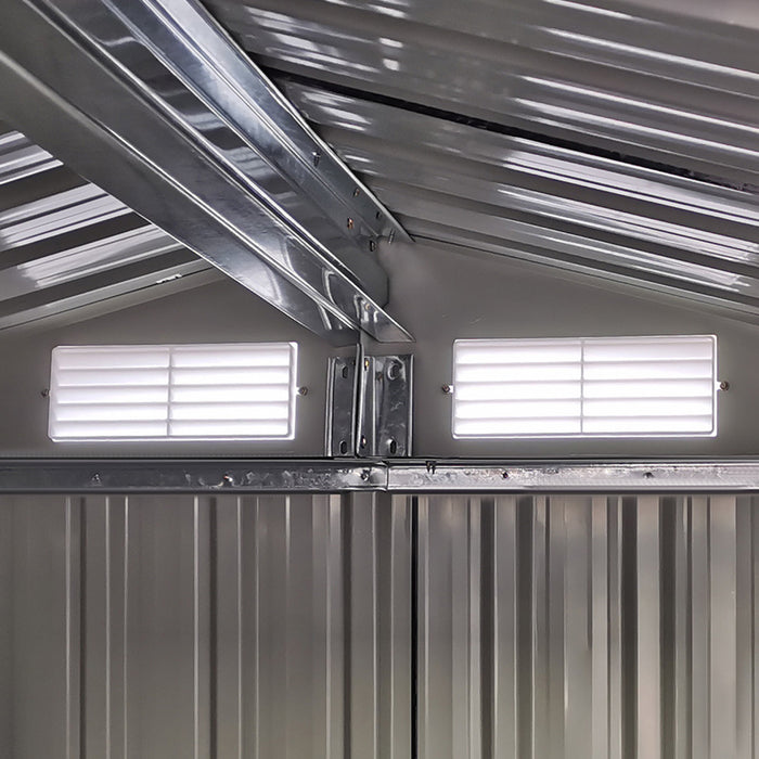 Outsunny 5ft X 4ft Garden Metal Storage Shed With Top Vents For Garden