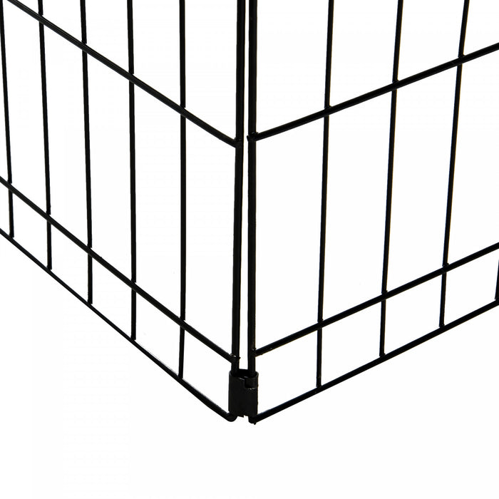 Pawhut 24inch Foldable Metal Exercise Pet Playpen Yard Dog Puppy Kennel Cage 8 Panel