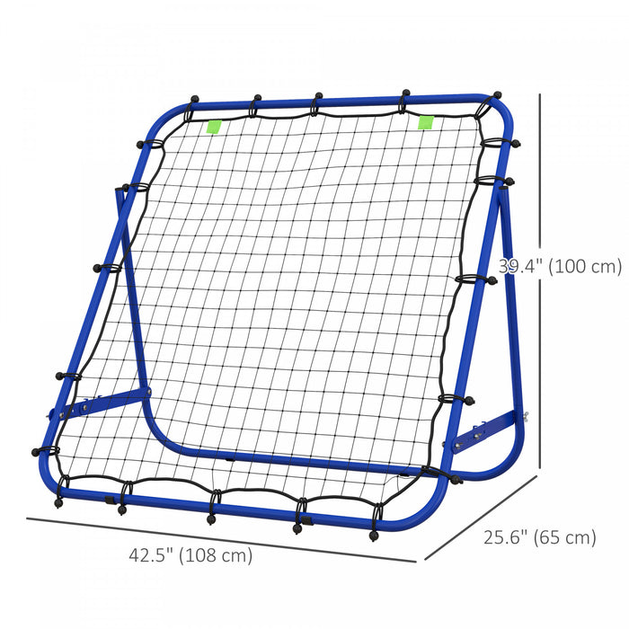 Soozier Volleyball Rebounder Net, Adjustable Soccer Rebounder, Blue