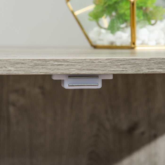 Pawhut 29.5\" Wooden Dog Cage With Windows, End Table Furniture Style, Modern Pet Kennel With Lockable Doors Elevated Base For Small And Medium-sized Dogs, Grey