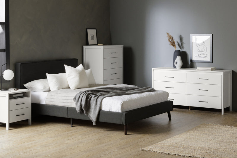 Gravity 2-drawer Nightstand - Pure White 