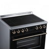 Forno Torino 36 Inch Black Induction Range, 5.36 cu.ft - FFSIN0936-36BLK Electric Range | Cuisiniere a induction Torino 36 pouces noire, 5,36 pi³ - FFSIN0936-36BLK