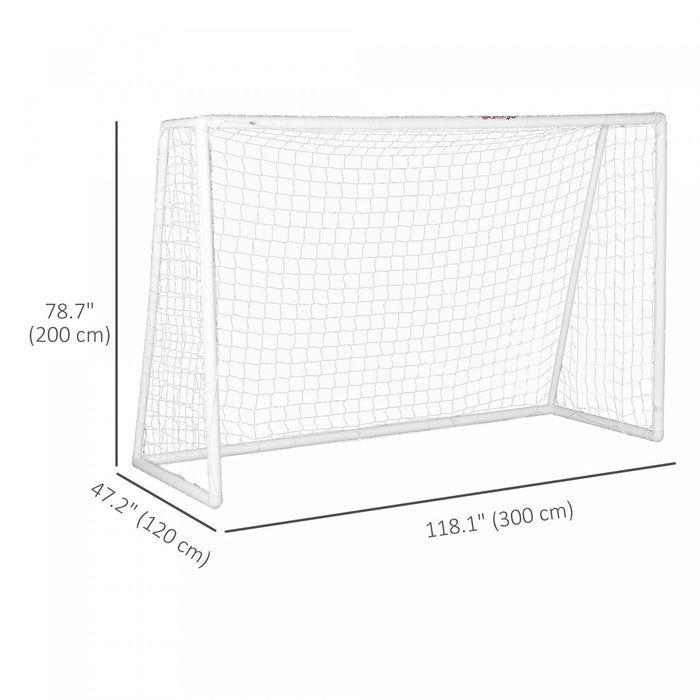 Soozier 9.8 x 6.6ft Soccer Goal, Portable Soccer Practice Net with PE Net
