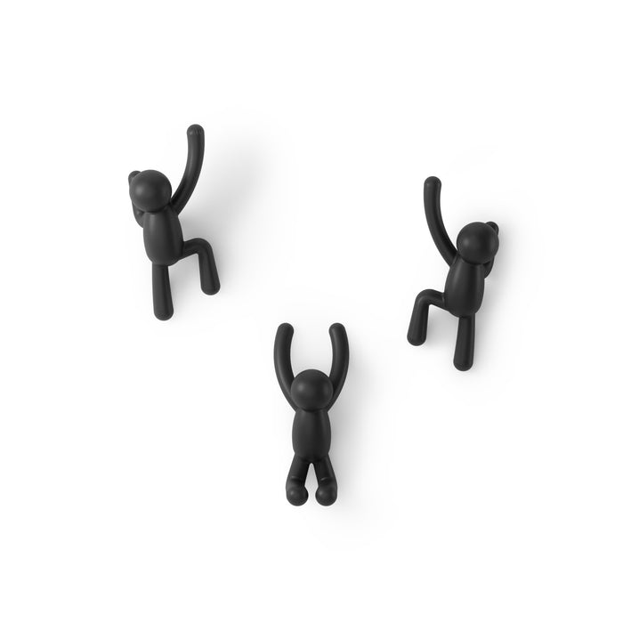 Umbra Buddy Wall Hooks - Black