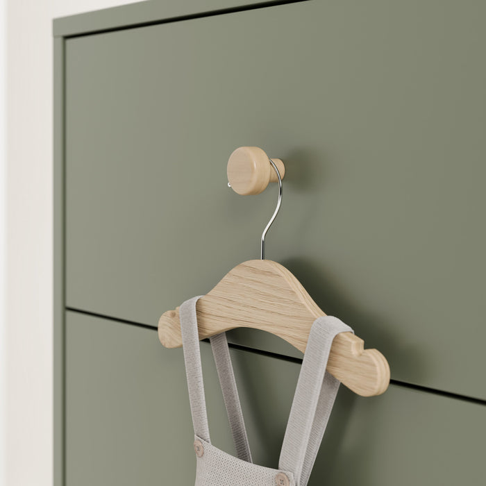 Storkcraft California 6 Drawer Dresser - Olive/Driftwood