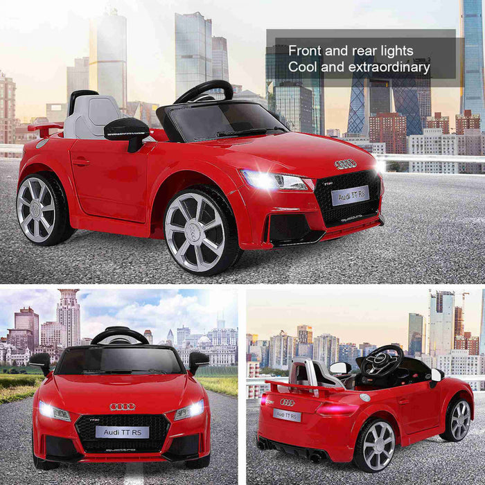 12v Audi Tt Rs Electric Kids Ride On Car Licensed Remote Control Mp3