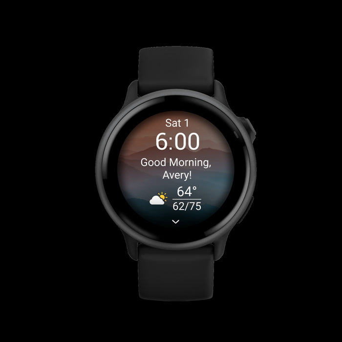 Garmin Vivoactive 6 Slate Black Health Smartwatch - Wellness Tracker, Body Battery Monitoring, Sleep Coach, Sports Apps, Garmin Pay, Music Storage