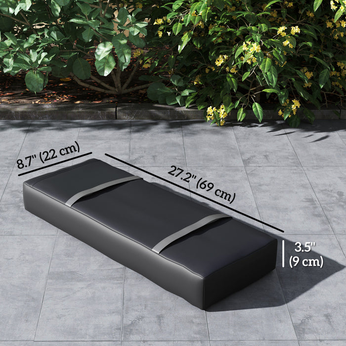 Outsunny 4PCS Umbrella Base Weight Bag, Umbrella Stand Weights, Black