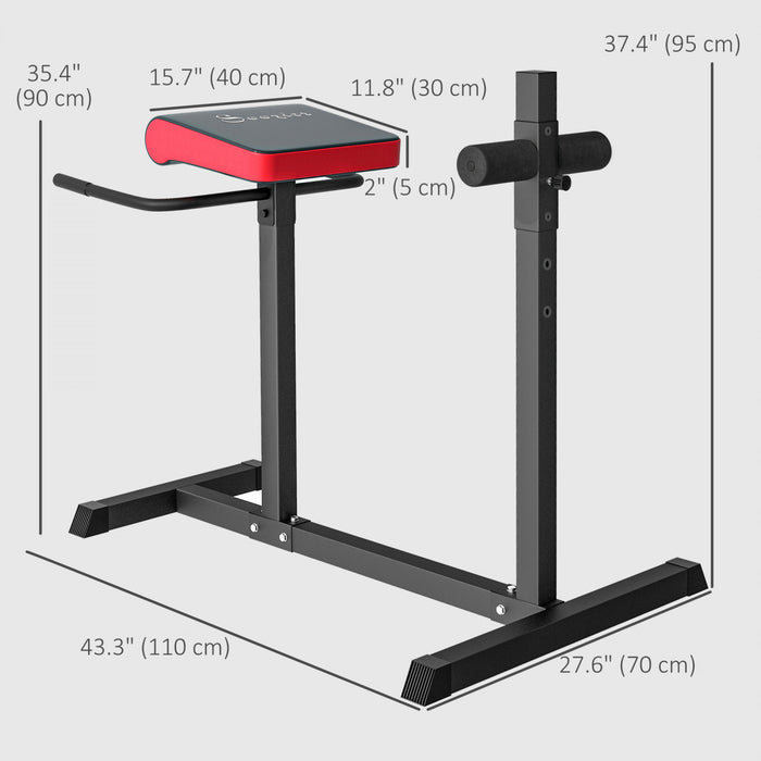 Soozier Back Extension Roman Chair For Back, Abdominal, Gluteal Training