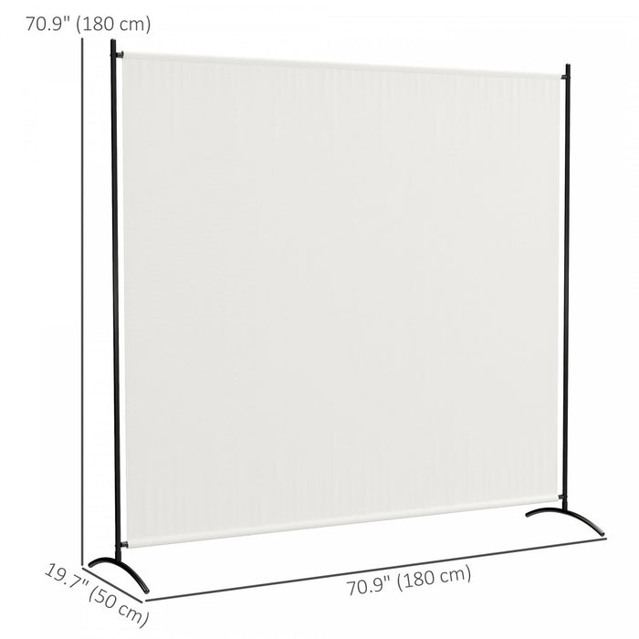 Outsunny Single Panel Privacy Screen, Uv30+ Room Divider, Beige