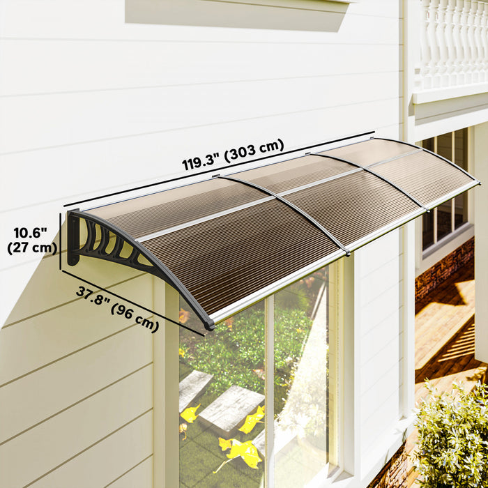 Outsunny Window Awning Door Canopy, Front Door Outdoor Patio Cover