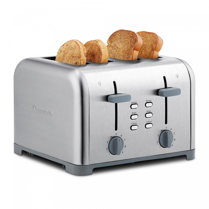 Kenmore 4-Slice Toaster with Dual Controls Stainless Steel - KKTSDC4SS