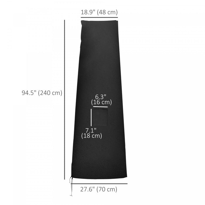 Outsunny Outdoor Large Umbrella Cover, Cantilever Banana Parasol Protector