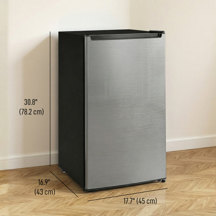 HOMCOM 2.1 Cubic Feet Compact Mini Freezer with Adjustable Temperature