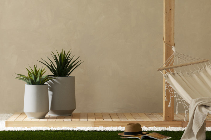 Dalya 19\" Planter - Greige