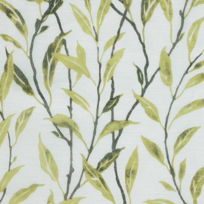 Habitat Verdure Green Light Filtering Dual Header Curtain Panel - 52 x 84