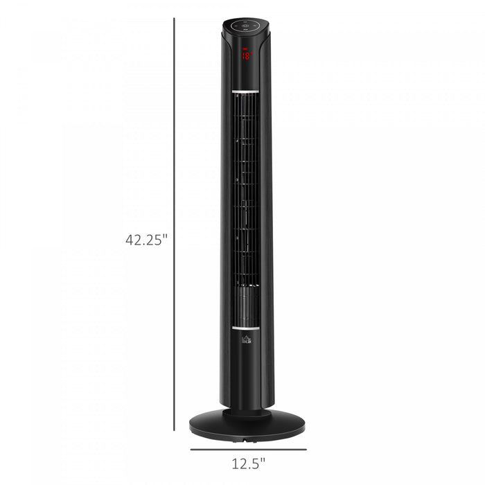 Homcom 42\" Tower Fan With 4 Wind Modes And 3 Speeds
